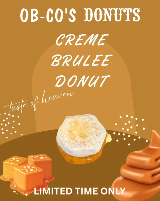 🎉Introducing our Crème Brûlée Donut — the Donut of the Month you didn’t know you needed.
Launching New Year’s Day for a limited time only.
Golden, creamy, and already a fan favorite in the making !!

#communitychoiceawards #bestofthebest  #donut  #tomsriverlocal #tomsrivernj
